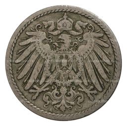 Монета 5 пфеннигов 1894 года А Германия