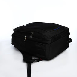 Рюкзак мужской на молниях, 3 наружных кармана, цвет чёрный/синий/серый - Simaland фото 3