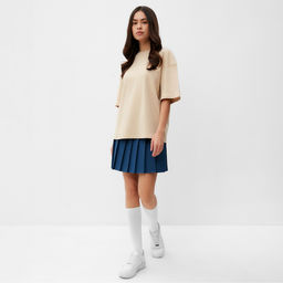 Футболка женская MIST Dramatic, размер L-XL, бежевая