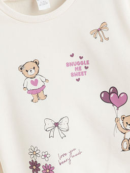 Bisiklet Yaka K?z ?ocuk Sweatshirt