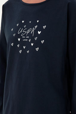 Женский темно-синий пижамный комплект Неожиданная скидка в корзине - U.s. polo assn фото 6