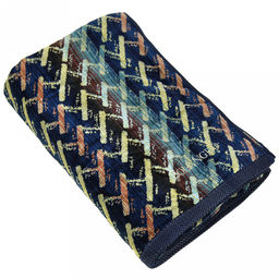 Missoni-3002 Полотенце махровое 100х150см, плотность 375гр/м2, 100% хлопок, синий, Bolangde (Китай) - Домашняя мода фото 3