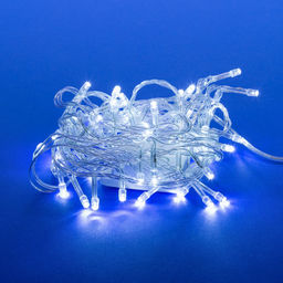 ULD-S0500-050/DTA WHITE IP20 Гирлянда светодиодная с контроллером, 5м. 50 светодиодов. Белый свет. Провод прозрачный. ТМ Uniel