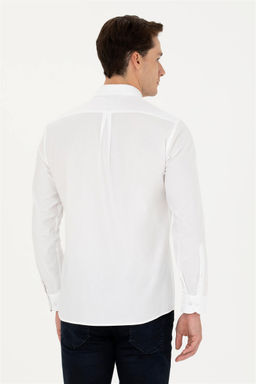 U. S. Polo Assn Мужская белая рубашка с длинным рукавом - U.s. polo assn фото 12