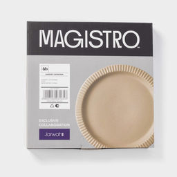 Тарелки Magistro Jarwah Lausanne, d=25 см, обеденные, набор 2 шт., фарфор, бежевые  фото 10