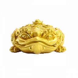 Подставка под спиральные благовония Жаба полистоун под латунь - Сандаловый дом фото 3