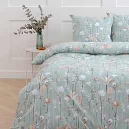 КПБ Традиция, евро, поплин, 100% хлопок, пл. 110 гр./кв.м., Иммортели Пододеяльник 205*217, простыня 217*240, наволочка 70*70 (2 шт.)