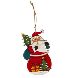 Изделие декоративное подвесное "Дед Мороз", L9 W0,5 H11,5 см, 4в.