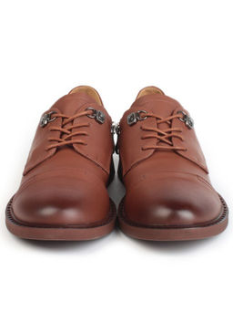 03-HP9954Z BROWN Полуботинки женские (натуральная кожа) - Фабричный китай фото 8