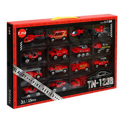 Машинки металлические Пожарная служба, набор 15 шт. - Simaland фото 15