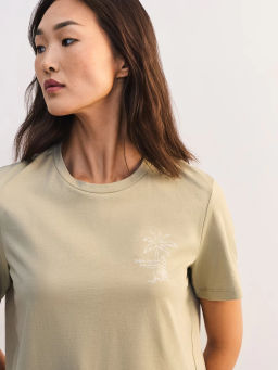 Футболка из хлопка с принтом ZR2605013411-12 / Zarina