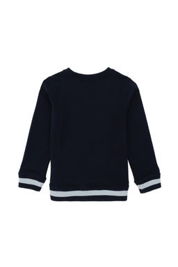 Свитшот U.S. Polo Assn для мальчика хлопок темно-синий  фото 2