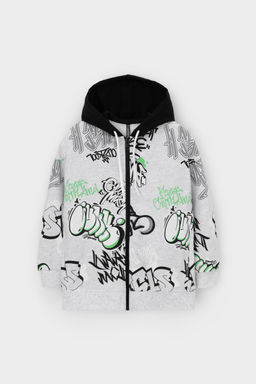 КР 302743-1/речной перламутр,граффити к562 джемпер (толстовка) для мал