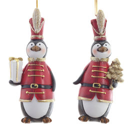 Фигурка декоративная подвесная "Пингвин", L5 W4,5 H12 см, 2в.