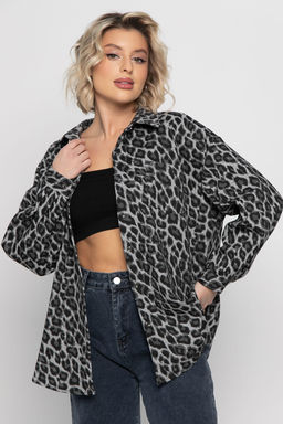 Рубашка Дарлин (серо-черная) Б14960-18М