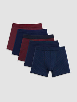Standart Kal?p Pamuklu Esnek Erkek Boxer 5li