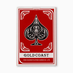 Карты игральные бумажные Gold Coast, 55 шт, 260 г/м2, красные, 5.7 х 8.7 см - Simaland фото 4