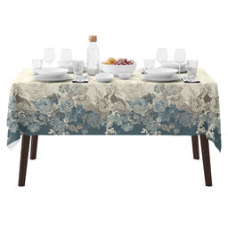 Скатерть 145х145см Феличита, длина стола до 110см, на 4 персоны, рогожка, хлопок 171г/м2, упаковка классическая 28х41см, Домашняя мода (Россия)