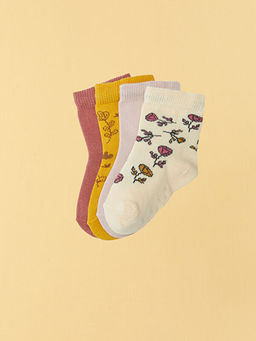 Desenli K?z Bebek Soket ?orap 5li