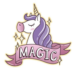 Алмазная мозаика без подрамника "Единорог 3", 15х20 см