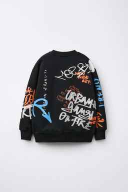 GRAFFITI PRINT SWEATSHIRT - Zara фото 2