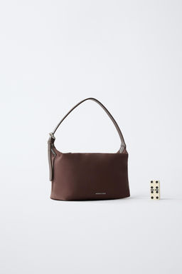 BOLSO SHOULDER NYLON / Marr?n - Zara фото 6