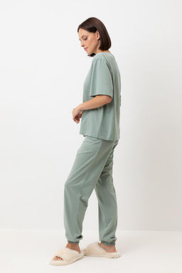 Е 20151/сухой зеленый пижама жен