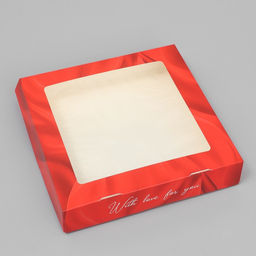Цена за 5 шт. Кондитерская упаковка, коробка с ламинацией «With love», 20×20×4 см