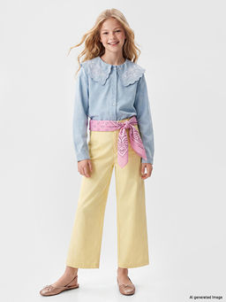 Barrel Fit K?z ?ocuk Jean Pantolon