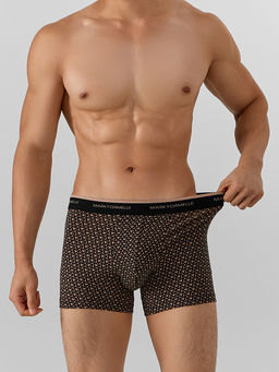 Цена за 2 штуки! Трусы боксеры мужские черные с узором - Mark formelle фото 2