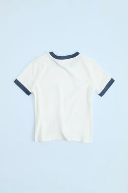 WASHED-EFFECT RIBBED T-SHIRT - Zara фото 5