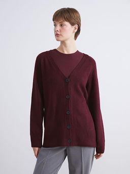 V Yaka Kad?n Triko H?rka