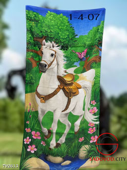 Полотенца пляжные с лошадью