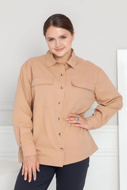 Рубашка МД-21 кэмел - Angelika фото 4