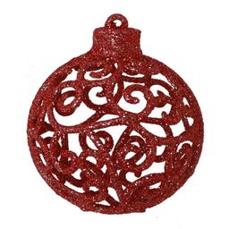 Набор из 3шт, Украшение новогоднее Шар "Трио фэнтези", D8 см, L8 W8 H24 см