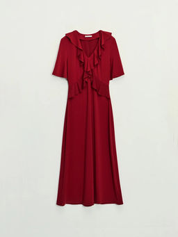 Платье миди с рюшами / Zarina