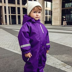 Осенний комбинезон для девочки (осень-зима), LOLLO 7050 Фиолетовый - Caimano фото 8