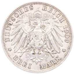 3 марки 1909 года D Германия (Бавария)