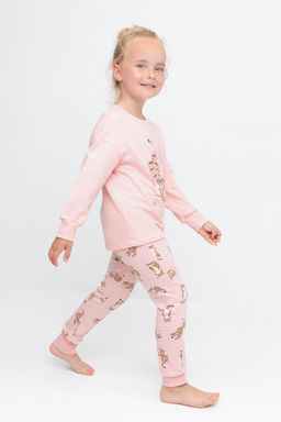 К 1567/светлый лосось,тигрята пижама дет