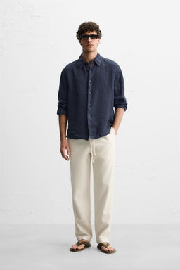 RELAXED FIT TEXTURED TROUSERS - Zara фото 13
