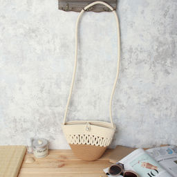 Сумка плетеная 21x15x9 / DW-11 /уп 100/коричнево-бежевая - Галеонтрейд фото 4