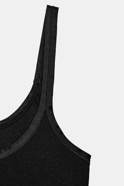 SOFT INTERLOCK TOP WITH DRAPED SIDE DETAIL - Zara фото 21