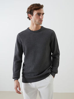 Bisiklet Yaka Erkek Triko Kazak