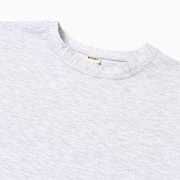 Футболка оверсайз с нашивкой женская MINAKU: One Most Brand, серая меланж, размер 44