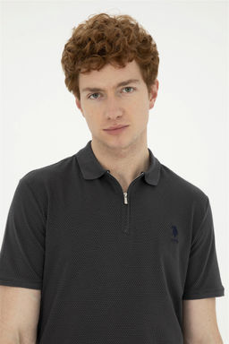 U. S. Polo Assn / Мужская антрацитовая футболка - U.s. polo assn фото 2