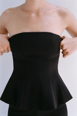 PEPLUM BANDEAU TOP - Zara фото 5