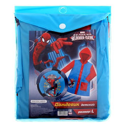 Дождевик детский, размер L, 110-120 см , Человек-паук - Marvel фото 6