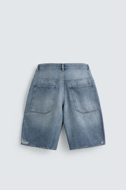 BERMUDA DENIM BAGGY FIT / Azul