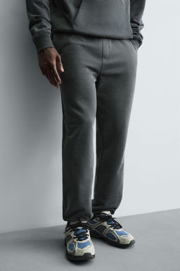 PANTAL?N JOGGER REGULAR FIT B?SICO / Antracita oscuro - Zara фото 5