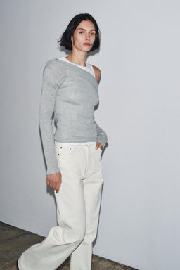 ASYMMETRIC LAYERED-EFFECT T-SHIRT